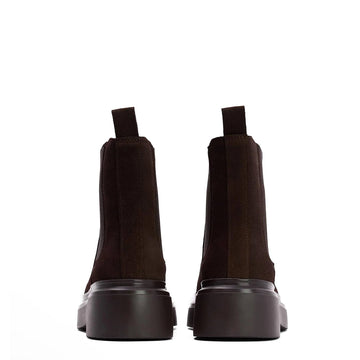 Barbour Womens Celina Chelsea Boots Espresso Suede - Parasol Store