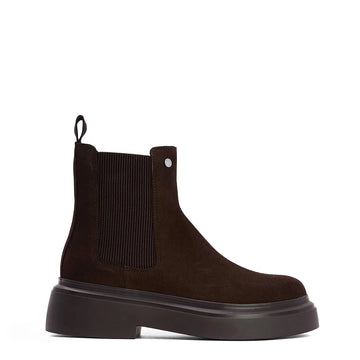 Barbour Womens Celina Chelsea Boots Espresso Suede