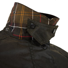 Barbour Womens Classic Beadnell Wax Jacket Olive - Parasol Store