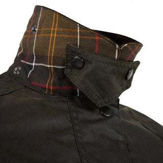 Barbour Womens Classic Beadnell Wax Jacket Olive - Parasol Store