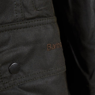 Barbour Womens Classic Beadnell Wax Jacket Olive - Parasol Store