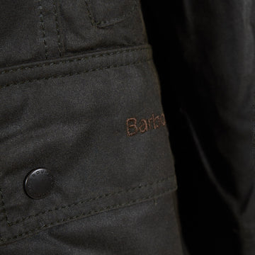 Barbour Womens Classic Beadnell Wax Jacket Olive - Parasol Store