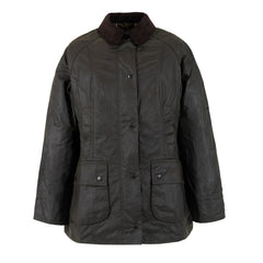 Barbour Womens Classic Beadnell Wax Jacket Olive - Parasol Store