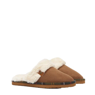 Barbour Womens Claudia Mule Slipper Camel - Parasol Store