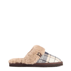 Barbour Womens Claudia Tartan Slipper Light Birchwood Dress Tartan