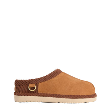 Barbour Womens Corbridge Slipper Tan Suede