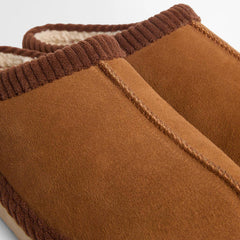 Barbour Womens Corbridge Slipper Tan Suede
