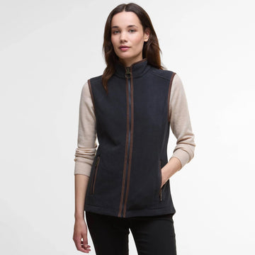 Barbour Womens Country Colton Fleece Gilet Navy