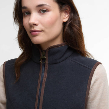 Barbour Womens Country Colton Fleece Gilet Navy