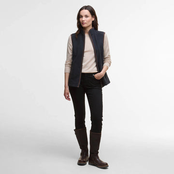 Barbour Womens Country Colton Fleece Gilet Navy
