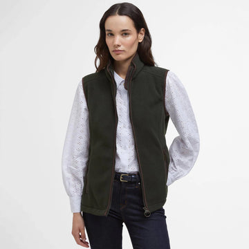 Barbour Womens Country Colton Fleece Gilet Sage