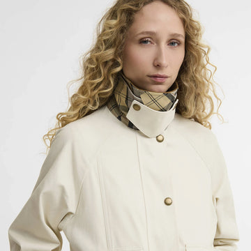 Barbour Womens Cropped Beadnell Casual Jacket Light Pearl / Dress / Beige