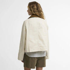 Barbour Womens Cropped Beadnell Casual Jacket Light Pearl / Dress / Beige