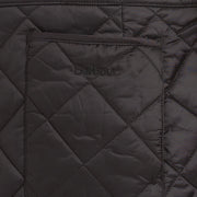 Barbour Womens Deveron Quilted Jacket Black / Olive - Parasol Store