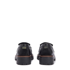 Barbour Womens Dolores Tassel Trim Loafer Black - Parasol Store