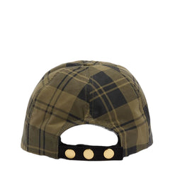 Barbour Womens Elaine Tartan Cap Olive Check - Parasol Store