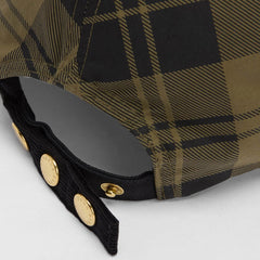 Barbour Womens Elaine Tartan Cap Olive Check - Parasol Store
