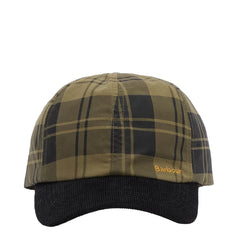 Barbour Womens Elaine Tartan Cap Olive Check - Parasol Store