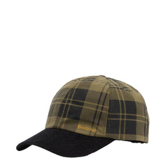 Barbour Womens Elaine Tartan Cap Olive Check - Parasol Store