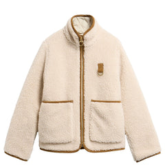 Barbour Womens Elenora Casual Fleece Jacket Ecru