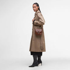 Barbour Womens Elm Leather Crossbody Bag Brown - Parasol Store