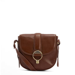 Barbour Womens Elm Leather Crossbody Bag Brown - Parasol Store