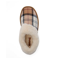 Barbour Womens Eloise Tartan Slipper Boots Hessian Tartan - Parasol Store
