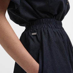Barbour Womens Elsie Midi Skirt Black - Parasol Store