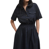 Barbour Womens Elsie Midi Skirt Black