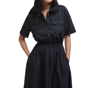 Barbour Womens Elsie Midi Skirt Black - Parasol Store