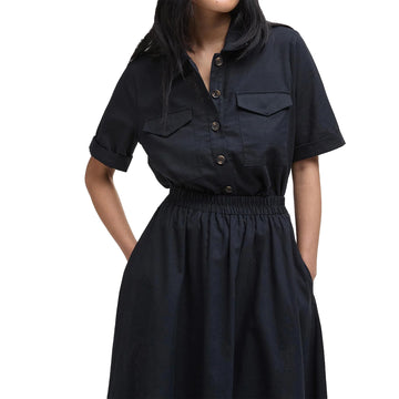 Barbour Womens Elsie Midi Skirt Black