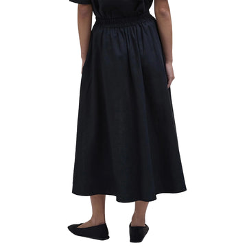 Barbour Womens Elsie Midi Skirt Black