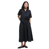 Barbour Womens Elsie Midi Skirt Black