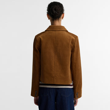 Barbour Womens Emmy Casual Jacket Tan / Shadow Classic