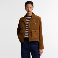 Barbour Womens Emmy Casual Jacket Tan / Shadow Classic