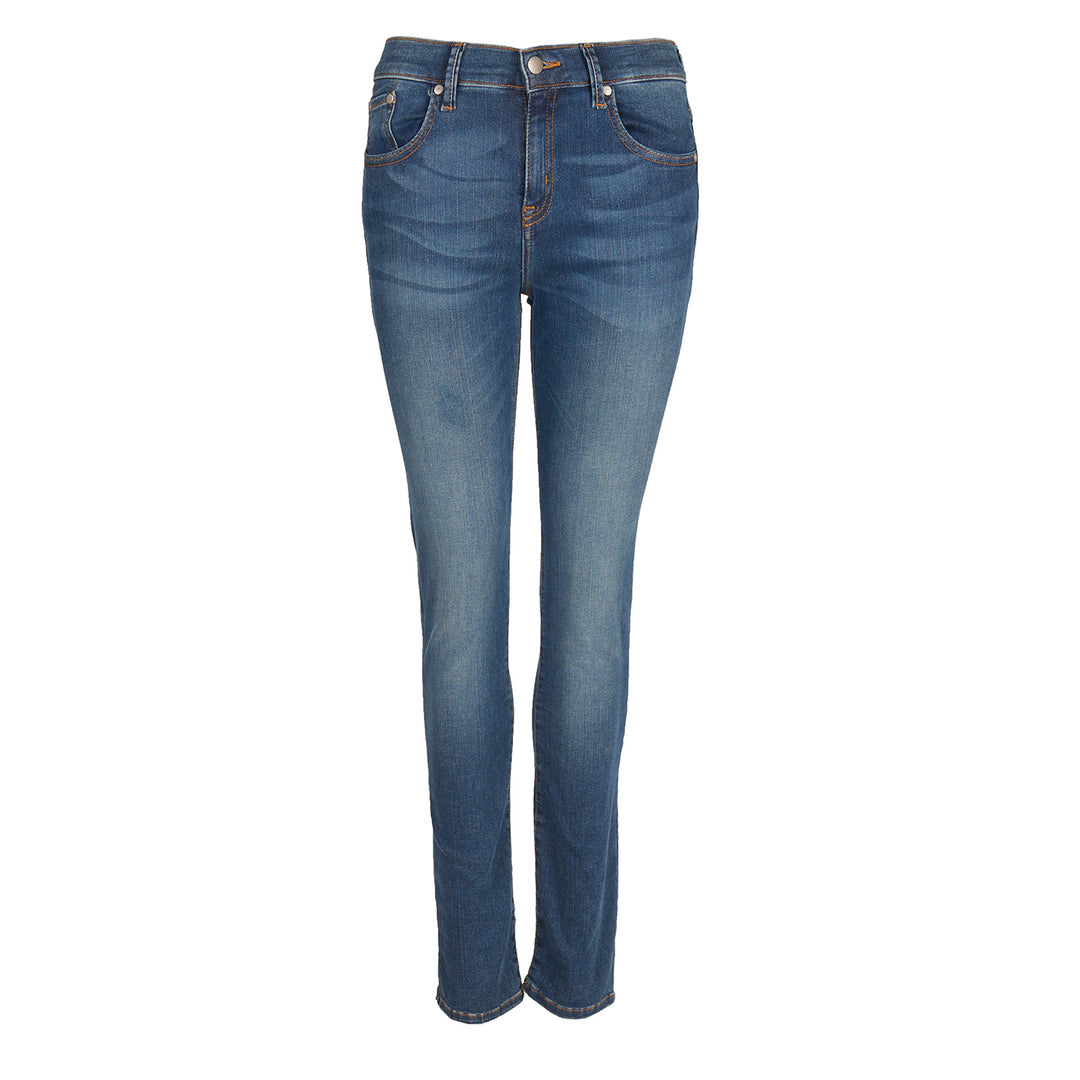 Barbour Womens Essential Slim Jeans Reg Leg Worn Blue - Parasol Store