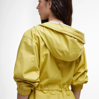 Barbour Womens Evie Showerproof Parka Limeade/Light Sand - Parasol Store
