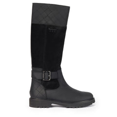 Barbour Womens Fareham Knee-High Boots Black - Parasol Store
