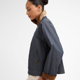 Barbour Womens Freckleton Denim Jacket Indigo / Dress - Parasol Store