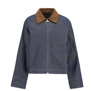 Barbour Womens Freckleton Denim Jacket Indigo / Dress - Parasol Store