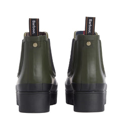 Barbour Womens Halton Chelsea Welly Olive/Black - Parasol Store