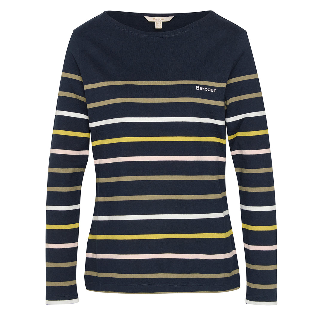 Barbour Womens Hawkins Top Navy Stripe - Parasol Store
