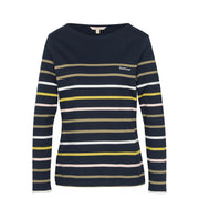 Barbour Womens Hawkins Top Navy Stripe - Parasol Store