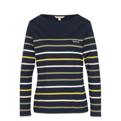 Barbour Womens Hawkins Top Navy Stripe - Parasol Store