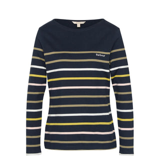 Barbour Womens Hawkins Top Navy Stripe - Parasol Store