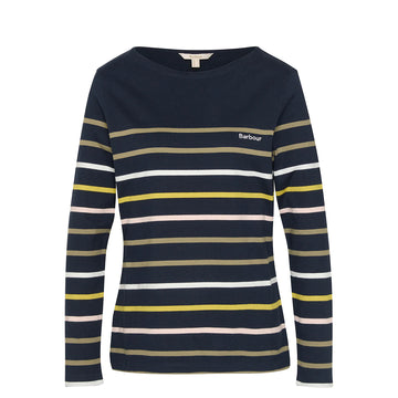 Barbour Womens Hawkins Top Navy Stripe - Parasol Store
