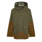 Barbour Womens Hayley Showerproof Jacket Dusky Green/Breen/Ancient Tartan - Parasol Store