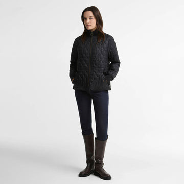 Barbour Womens Hermione Quilted Jacket Black / Shadow Classic