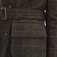 Barbour Womens Hollie Wool Jacket Spiced Pumpkin - Parasol Store