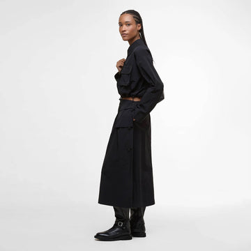 Barbour Womens Imelda Midi Skirt Black